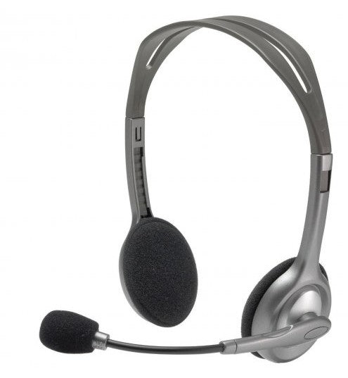 Logitech H110 אוזניות קשת חוטיות עם מיקרופון