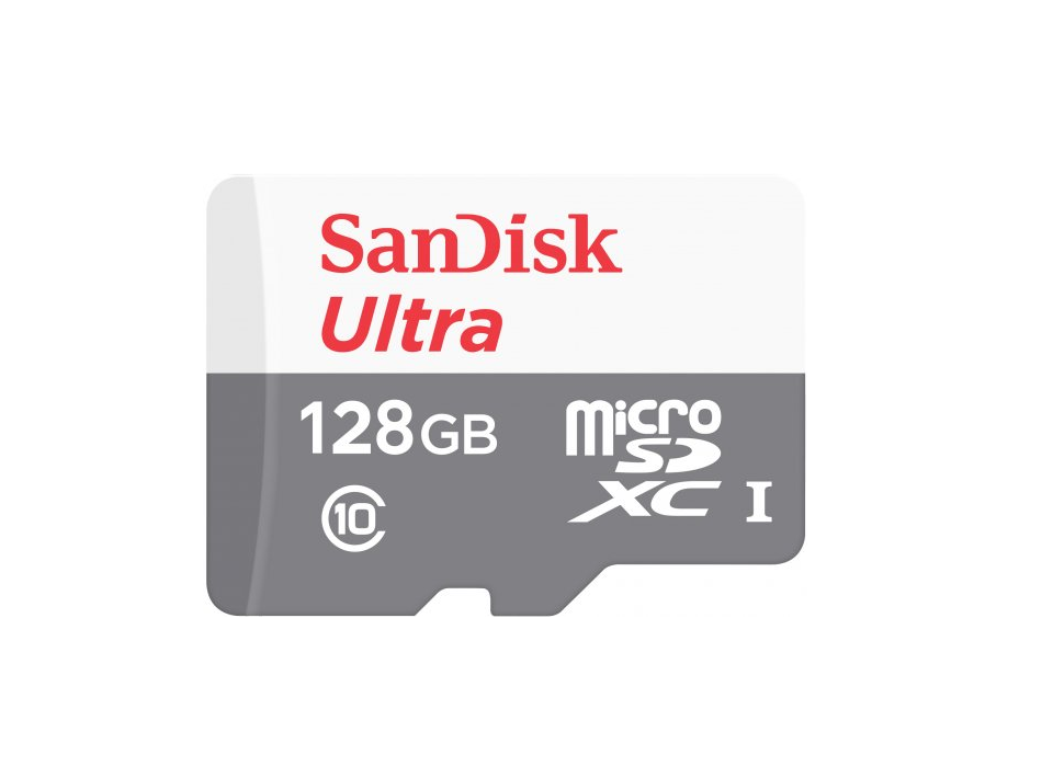 כרטיס זיכרון SanDisk Ultra MicroSD נפח 128GB ללא מתאם