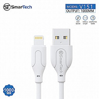 Lightning cable for Apple devices model V151 from SmarTech, 1 meter long