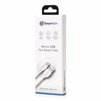 כבל טעינה מיקרו USB דגם V150 מבית SmarTech באורך 2 מטר