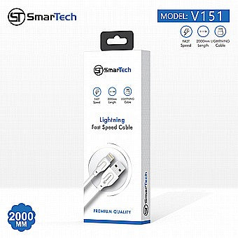 כבל טעינה USB ללייטנינג אורך 2 מ' SmarTech