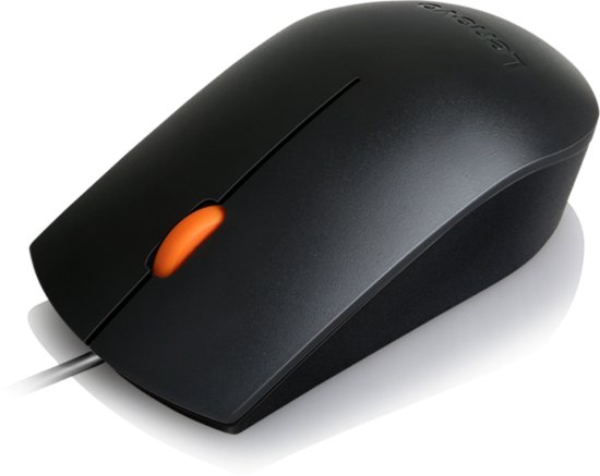 עכבר חוטי Lenovo 300 USB - צבע שחור