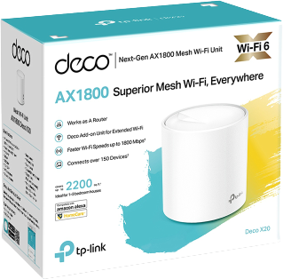 מגדיל טווח / ראוטר אלחוטי TP-Link AX1800 Mesh Deco X20