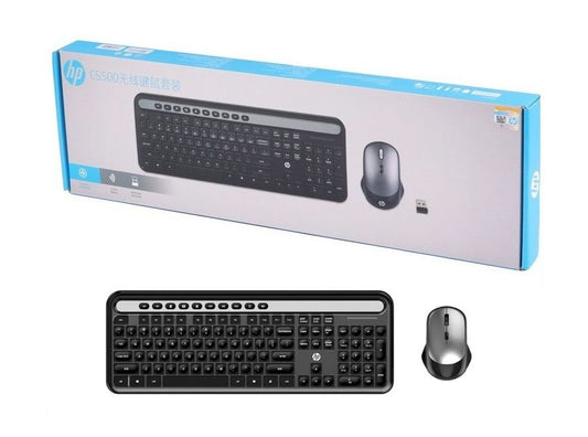 סט מקלדת ועכבר אלחוטי HP CS500 - צבע שחור
