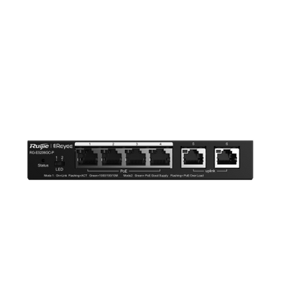רכזת רשת 4 פורטים מנוהלת Ruijie RG-ES206GC-P PoE 30W