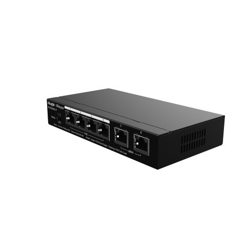 רכזת רשת 4 פורטים מנוהלת Ruijie RG-ES206GC-P PoE 30W